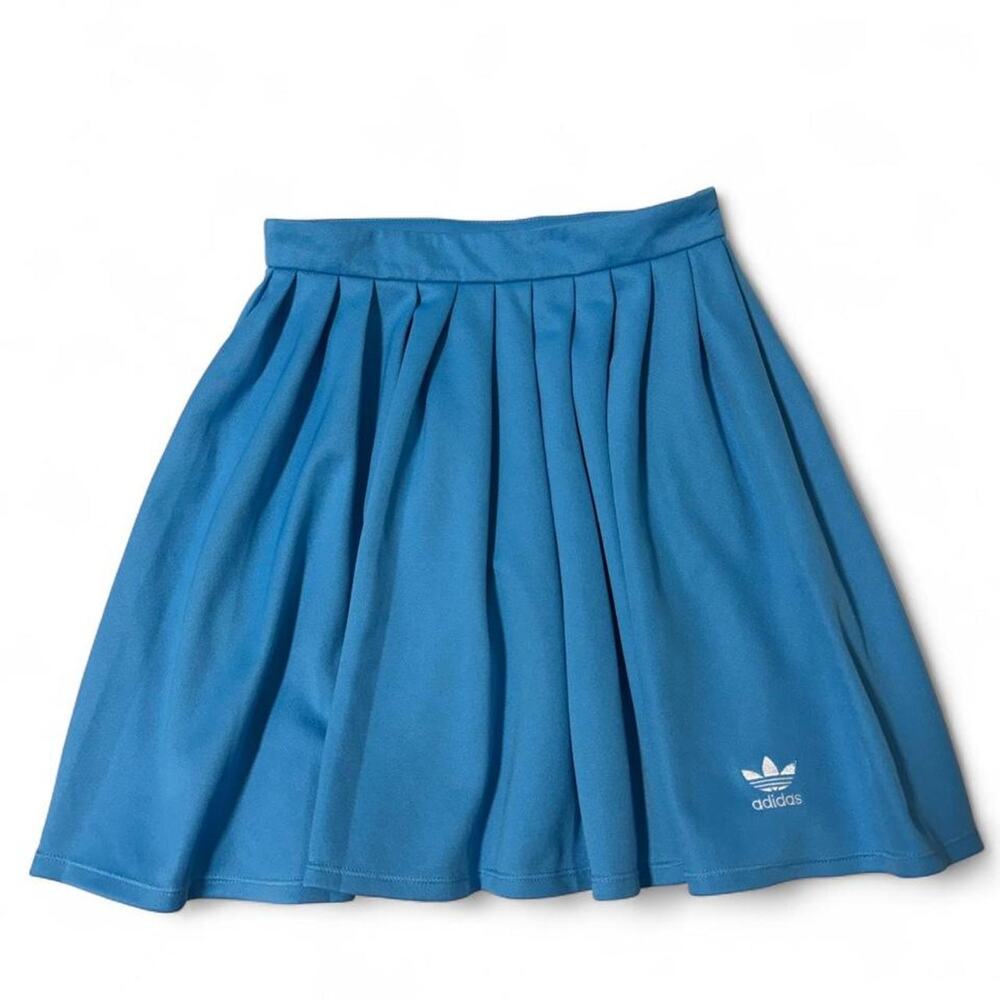 Blue Adidas pleated mini tennis skirt size XS